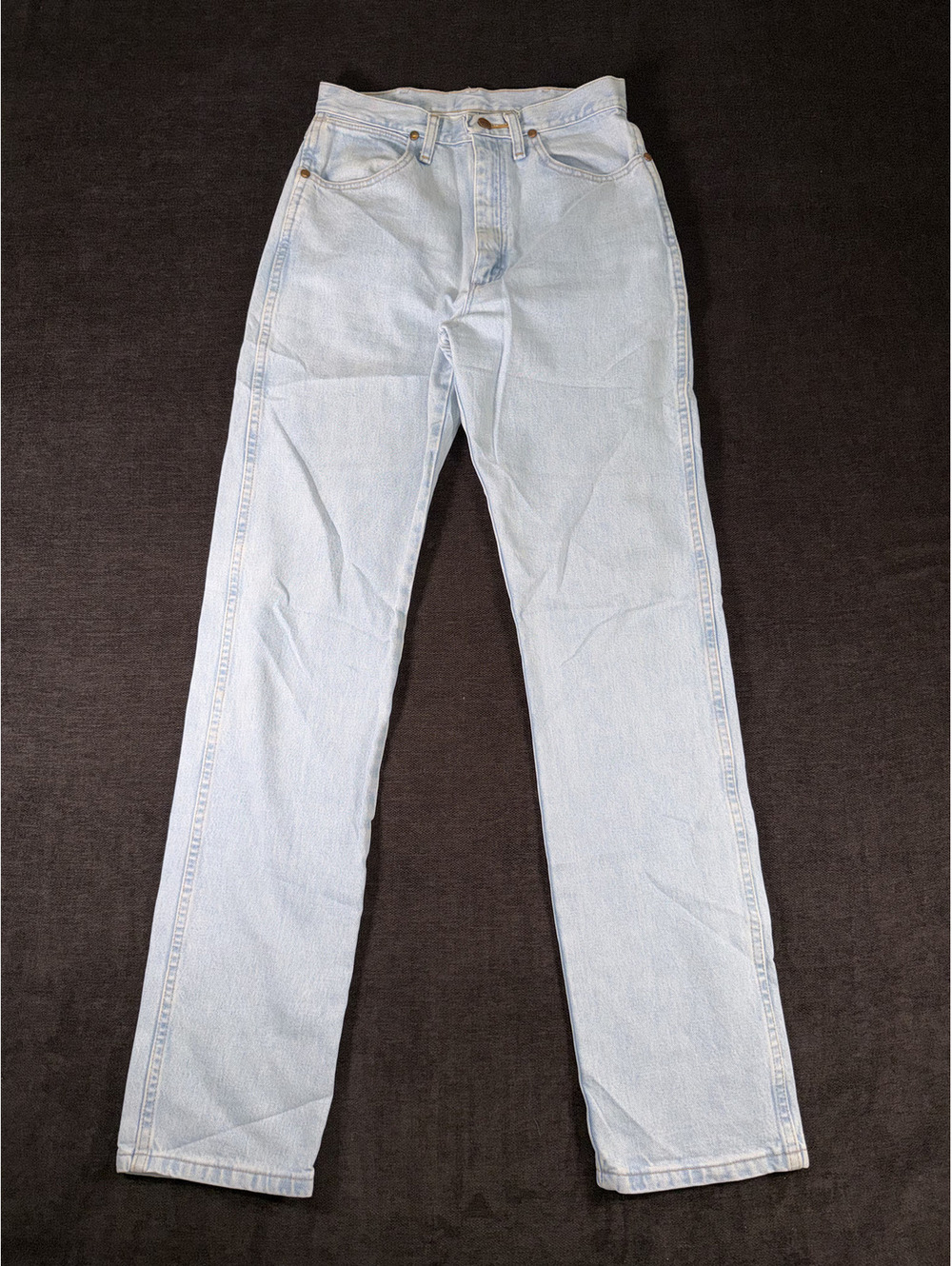 Wrangler Light Wash Straight Leg Jeans Size 9x34